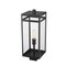 Z-Lite Nuri 1 Light Outdoor Post Mount Fixture, Black & Clear 596PHBS-BK - alternate 5